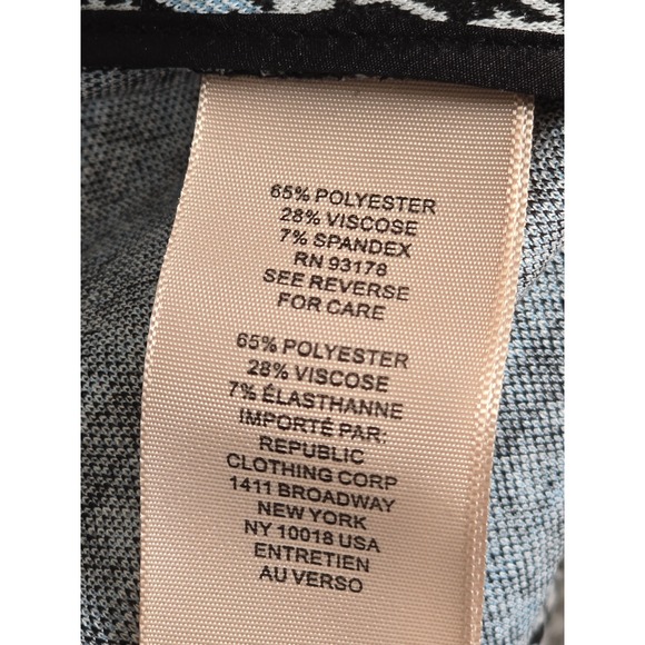 Philosophy Republic Clothing Womens Houndstooth Blazer Jacket L Black White Blue - Picture 5 of 10